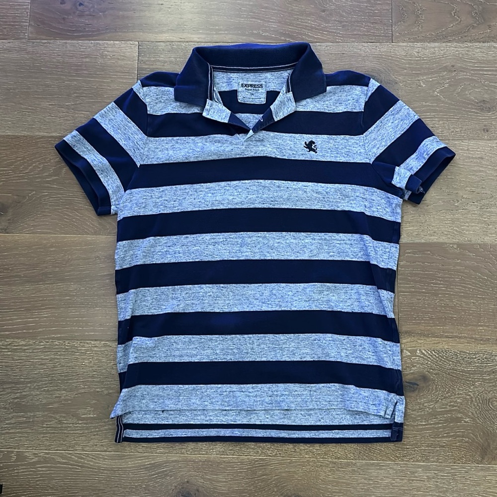 Men’s Express Stripped Polo (Large)